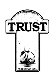 TRUST PRODUCE OF INDIA logo