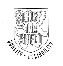 TRUST THE SHIELD QUALITY RELIABILITY logo