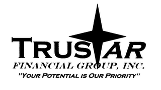 TRUSTAR FINANCIAL GROUP, INC. "YOUR POTENTIAL IS OUR PRIORITY" logo