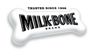 TRUSTED SINCE 1908 MILK-BONE BRAND logo