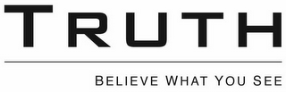 TRUTH BELIEVE WHAT YOU SEE logo