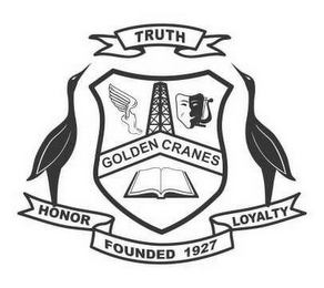 TRUTH GOLDEN CRANES HONOR FOUNDED 1927 LOYALTY logo