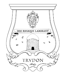 TRVDON 1643 DEO REGIQUE LABORANT logo