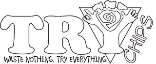 TRY CHIPS WASTE NOTHING TRY EVERYTHING logo