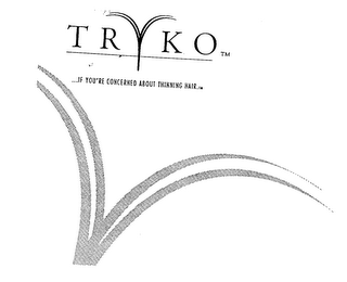 TRYKO..."IF YOU'RE CONCERNED ABOUT THINNING HAIR" logo