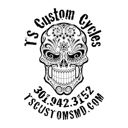 TS CUSTOM CYCLES 301.942.3152 TSCUSTOMSMD.COM logo