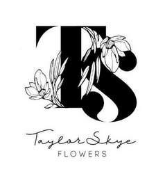 TS TAYLOR SKYE FLOWERS logo