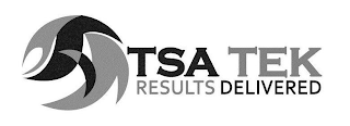 TSA TEK RESULTS DELIVERED logo