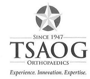 TSAOG ORTHOPAEDICS SINCE 1947 EXPERIENCE. INNOVATION. EXPERTISE. logo