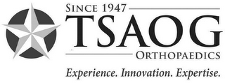 TSAOG ORTHOPAEDICS SINCE 1947 EXPERIENCE. INNOVATION. EXPERTISE. logo