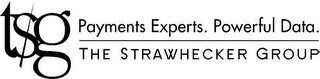 TSG PAYMENTS EXPERTS. POWERFUL DATA. THE STRAWHECKER GROUP logo