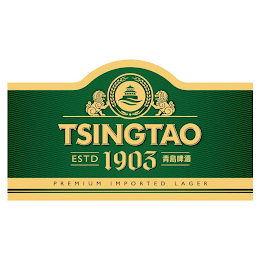 TSINGTAO ESTD 1903 PREMIUM IMPORTED LAGER logo