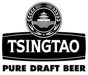 TSINGTAO PURE DRAFT BEER logo