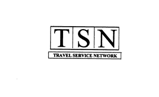 TSN TRAVEL SERVICE NETWORK logo