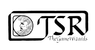 TSR THE GAME WIZARDS logo
