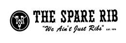 TSR THE SPARE RIB "WE AIN'T JUST RIBS" EST. 1979 logo