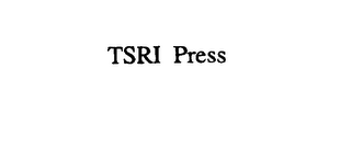 TSRI PRESS logo