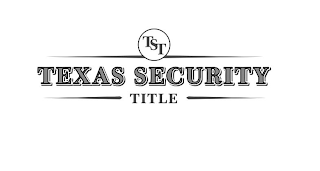 TST TEXAS SECURITY TITLE logo