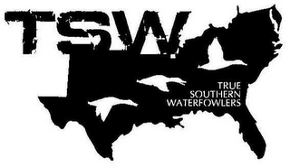 TSW TRUE SOUTHERN WATERFOWLERS logo