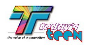 TT TODAY'S TEEN THE VOICE OF A GENERATION logo