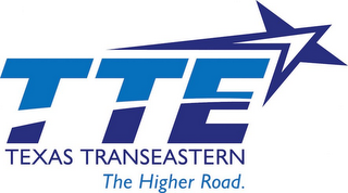 TTE TEXAS TRANSEASTERN THE HIGHER ROAD. logo