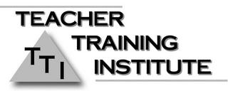TTI TEACHER TRAINING INSTITUTE logo
