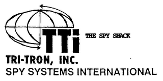 TTI THE SPY SHACK TRI-TRON, INC. SPY SYSTEMS INTERNATIONAL logo