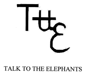 TTTE TALK TO THE ELEPHANTS logo