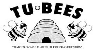 TU BEES "TU-BEES OR NOT TU-BEES, THERE IS NO QUESTION" logo