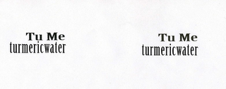 TU ME TURMERICWATER TU ME TURMEICWATER logo