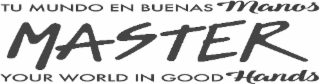 TU MUNDO EN BUENAS MANOS MASTER YOUR WORLD IN GOOD HANDS logo