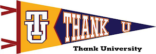 TU THANK U THANK UNIVERSITY logo