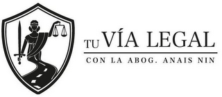 TU VÍA LEGAL CON LA ABOG. ANAIS NIN logo
