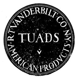 TUADS R.T. VANDERBILT CO N.Y. AMERICAN PRODUCTS logo