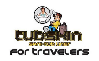 TUBSKIN SANI-TUB LINER FOR TRAVELERS logo