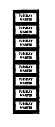 TUESDAY MARTES logo