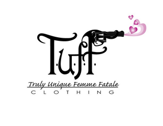 T.U.F.F TRULY UNIQUE FEMME FATALE CLOTHING logo