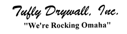 TUFLY DRYWALL, INC. "WE'RE ROCKING OMAHA" logo