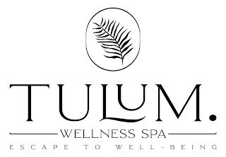 TULUM. WELLNESS SPA ESCAPE TO WELL-BEING logo