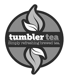 TUMBLER TEA SIMPLY REFRESHING BREWED TEA. logo