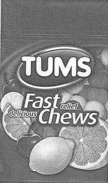 TUMS FAST RELIEF DELICIOUS CHEWS logo
