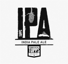 TUPPS IPA INDIA PALE ALE TUPPS BREWERY logo