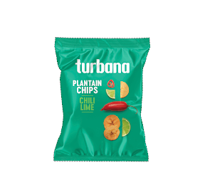 TURBANA PLANTAIN CHIPS CHILI LIME logo