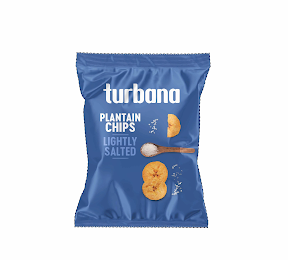 TURBANA PLANTAIN CHIPS LIGHTLY SALTED logo