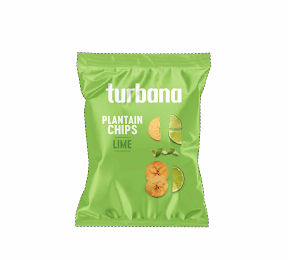 TURBANA PLANTAIN CHIPS LIME logo