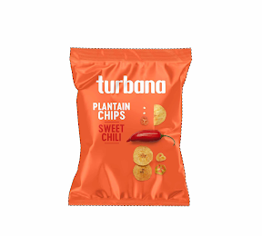 TURBANA PLANTAIN CHIPS SWEET CHILI logo