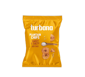 TURBANA PLANTAIN CHIPS SWEET & SALTY SEA SALT logo