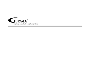 TURGLA NATURE, CREATIVITY, CRAFTSMANSHIP logo
