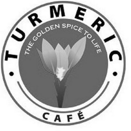 TURMERIC CAFÉ THE GOLDEN SPICE TO LIFE logo