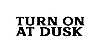 TURN ON AT DUSK logo